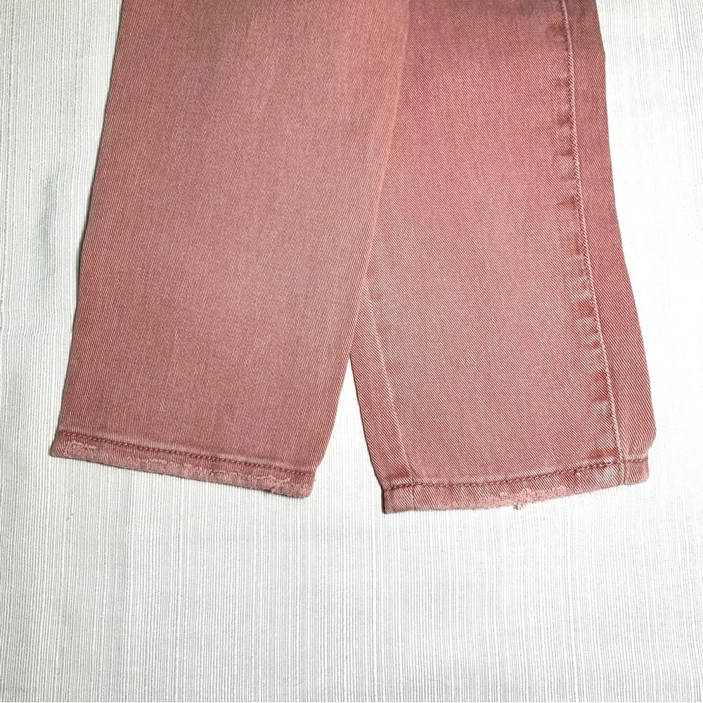 YMI Hybrid Dream Fit High Rise Mom Jeans Mauve Pink Distressed NWT Sz 3/26 Y2K
